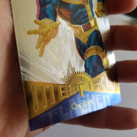 Vintage Marvel Metal trading card from 1995 Cyclops card #91 - Picture 5 of 16